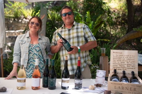 People sample wine from Starburn Winery at the United Bank Bloomin' Wine Festival on Friday April 28, 2017 in Winchester, Va.. The wine festival, which continues on Saturday, officially kicked-off the start