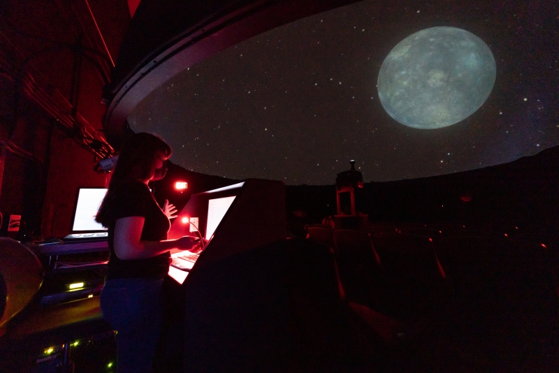 Museum visitors enjoying Planetarium Show