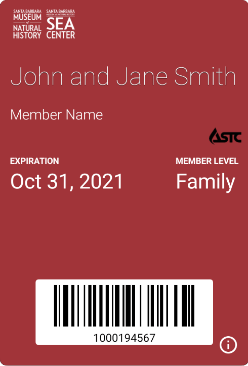 Museum Membership Card 