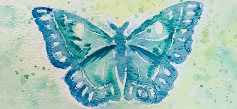 Online Workshop: Art Meets Science – Butterflies: Wax Resist Watercolor