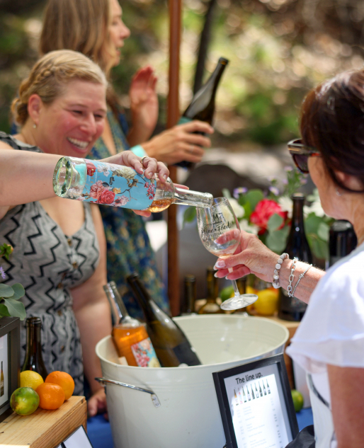 The Line Up serving wine at the Santa Barbara Wine Festival